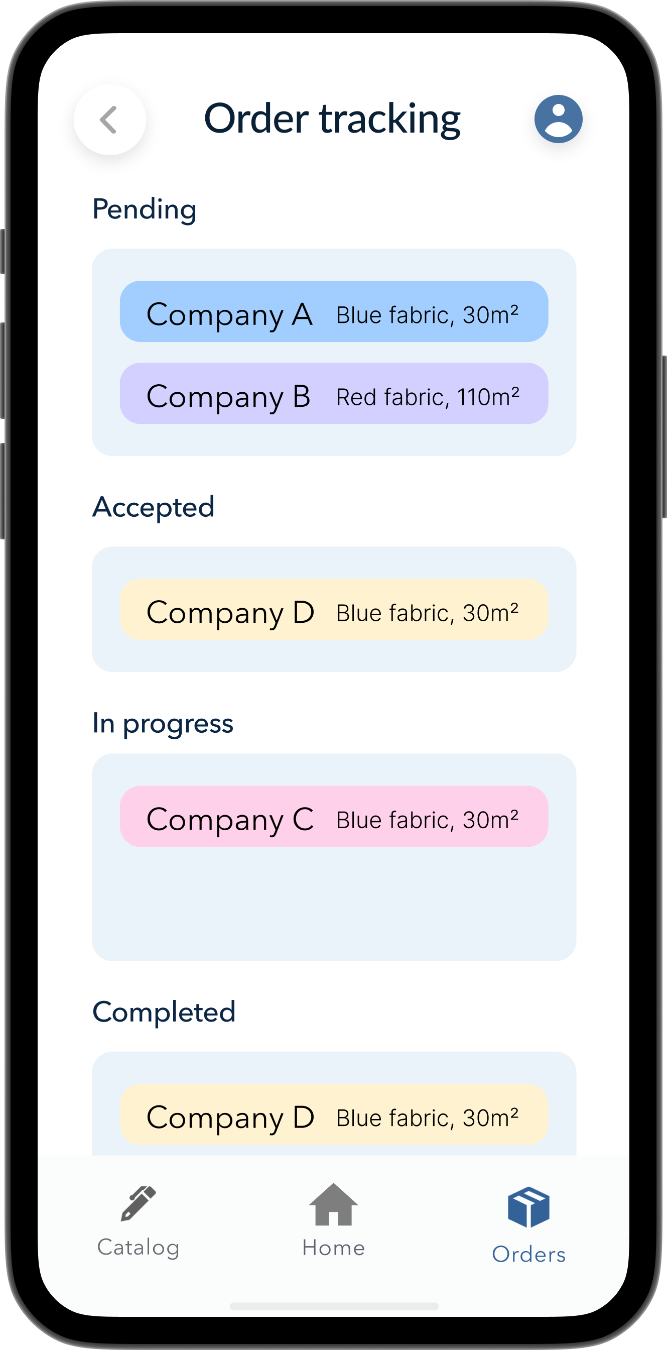 Tailor Orders Mockup